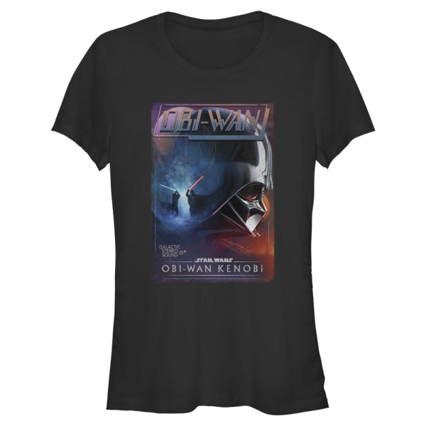 Star Wars - Obi-Wan Kenobi - Obi-Wan Kenobi & Darth Vader Vader Vhs - Women's T-Shirt - Black - Front