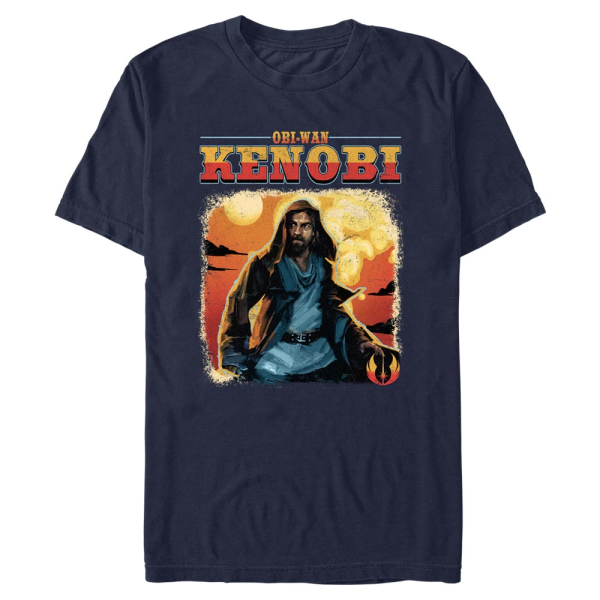 Star Wars - Obi-Wan Kenobi - Obi-Wan Kenobi Western ObiWan - Men's T-Shirt - Navy - Front