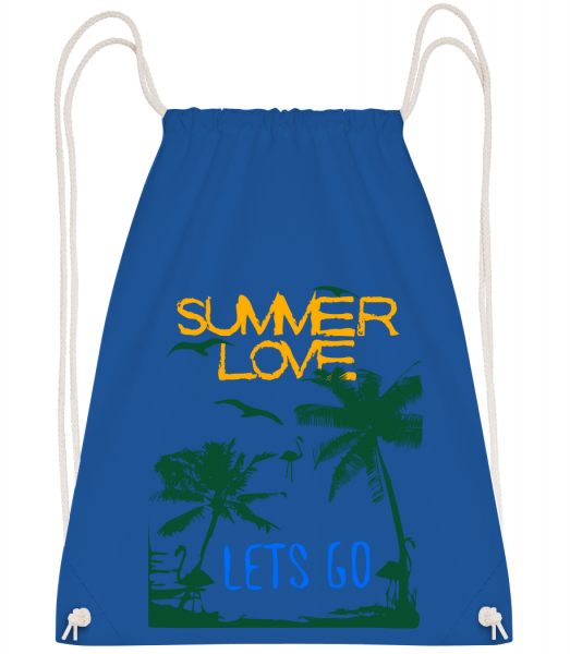 Summer Love Icon - Drawstring Backpack - Royal blue - Vorn
