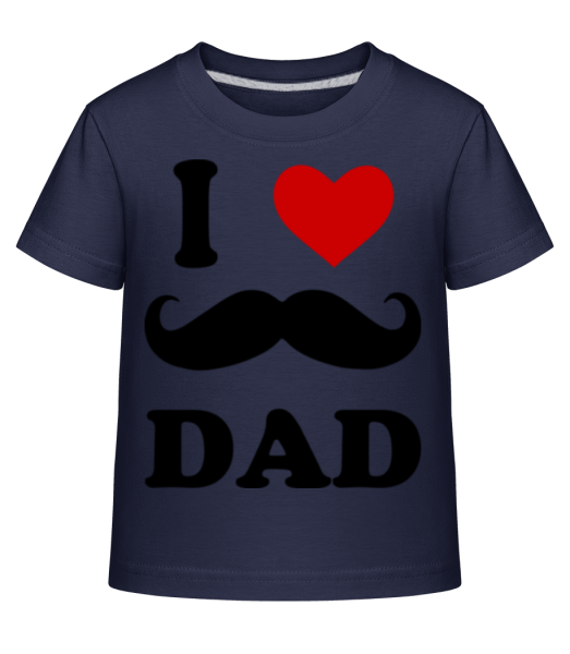 I Love Dad - Kid's Shirtinator T-Shirt - Navy - Front