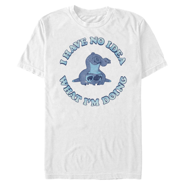 Disney - Lilo & Stitch - Stitch No Idea - Men's T-Shirt - White - Front