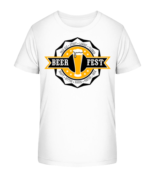 Beer Fest - Kid's Bio T-Shirt Stanley Stella - White - Front