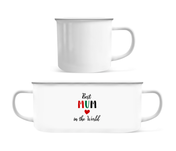 Best Mum In The World - Enamel-cup - White - Front