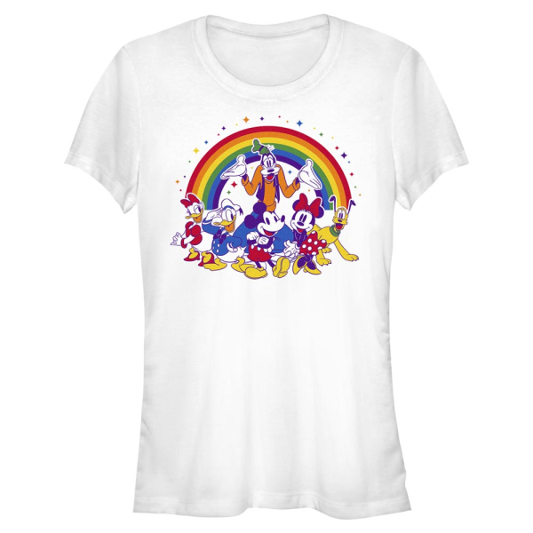 Disney Classics - Mickey Mouse - Skupina Group Pride - Pride - Women's T-Shirt - White - Front
