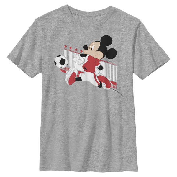 Disney - Mickey Mouse - Mickey Canada Kick - Kids T-Shirt - Heather grey - Front