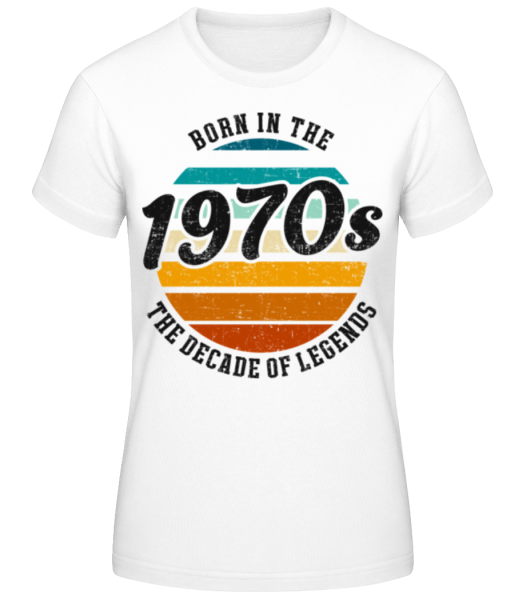 1970 The Decade Of Legends - Women's Basic T-Shirt - White - Front
