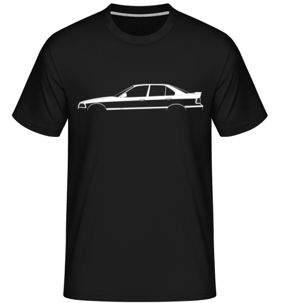 'BMW M3 E36' Silhouette -  Shirtinator Men's T-Shirt - Black - Front