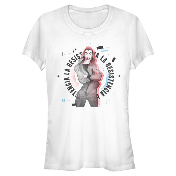Netflix - Money Heist - La Resistencia Badge - Women's T-Shirt - White - Front