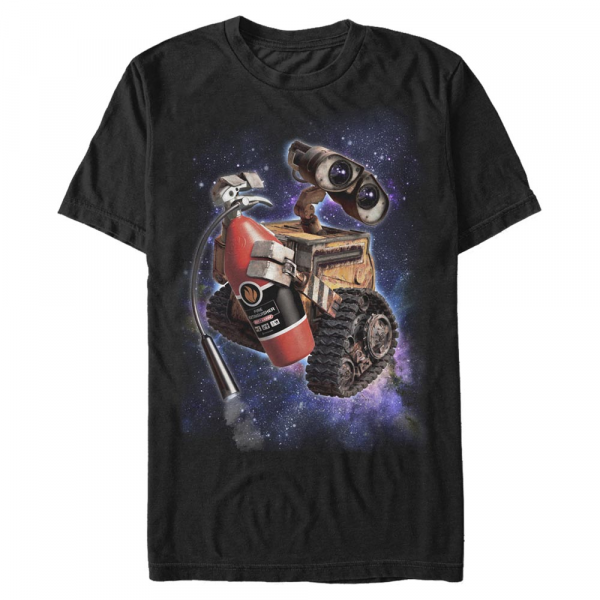 Pixar - Wall-E - Wall-e Space Walle - Men's T-Shirt - Black - Front