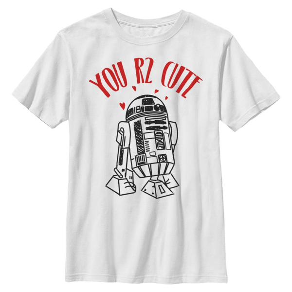Star Wars - R2-D2 You R2 Cute - Valentine's Day - Kids T-Shirt - White - Front