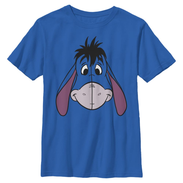 Disney - Winnie the Pooh - Oslík Big Face - Kids T-Shirt - Royal blue - Front