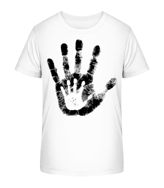 Hand Parents Kid - Kid's Bio T-Shirt Stanley Stella - White - Front