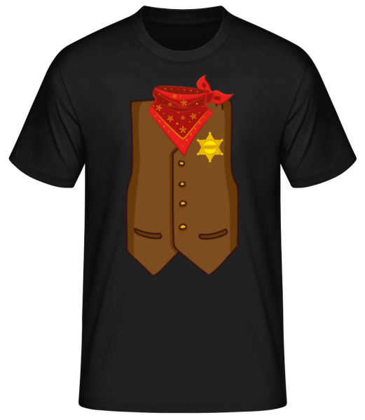 Cowboy - Men's Basic T-Shirt - Black - Front