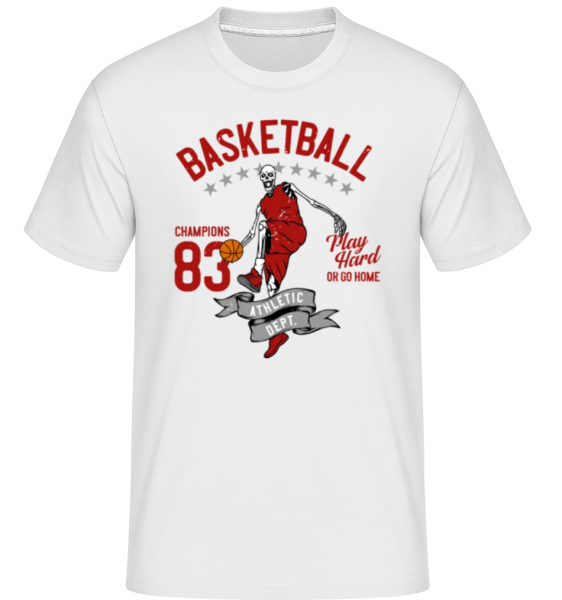 Basketball Athletic Dept -  Shirtinator Men's T-Shirt - White - Front