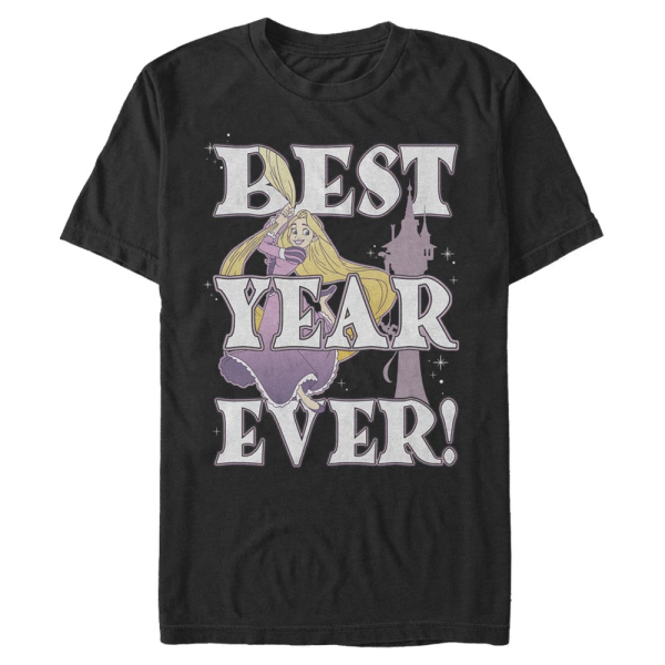 Disney - Tangled - Rapunzel Best Year - Men's T-Shirt - Black - Front