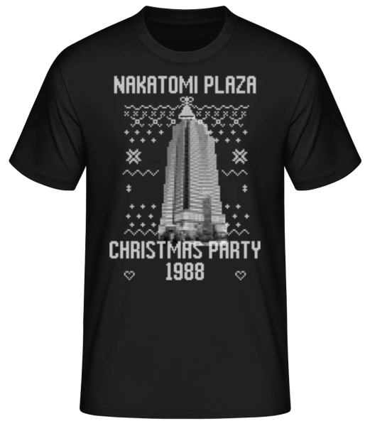 Nakatomi Plaza Christmas Party 1988 - Men's Basic T-Shirt - Black - Front