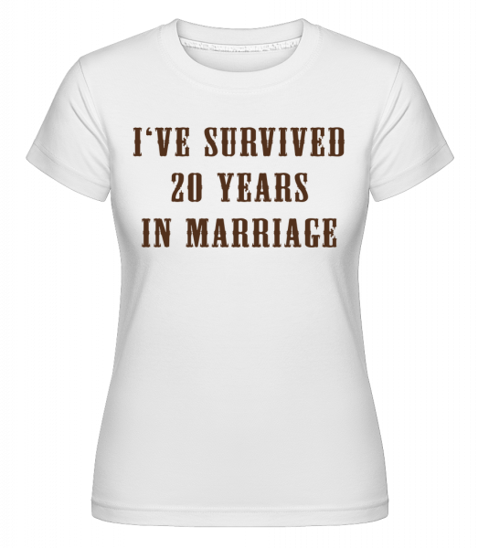 I've Survived 20 Years In Marriage -  Shirtinator Women's T-Shirt - White - Vorn
