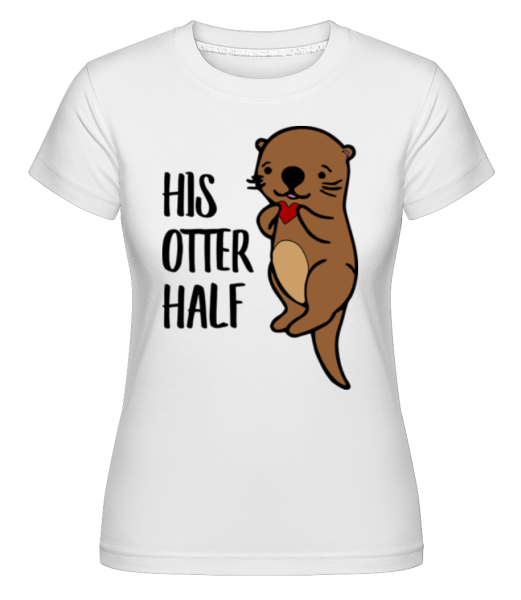 His Otter Half -  Shirtinator Women's T-Shirt - White - Front