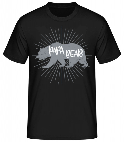 Papa Bear - Men's Basic T-Shirt - Black - Front