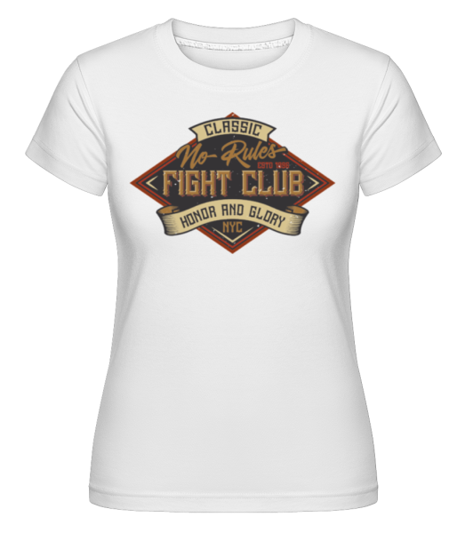 No Rules Fightclub -  Shirtinator Women's T-Shirt - White - Front