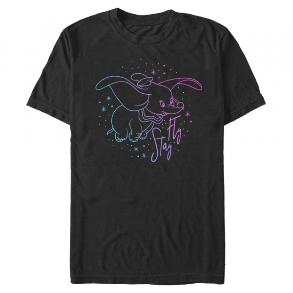 Disney Classics - Dumbo - Dumbo Stay Fly - Men's T-Shirt - Black - Front