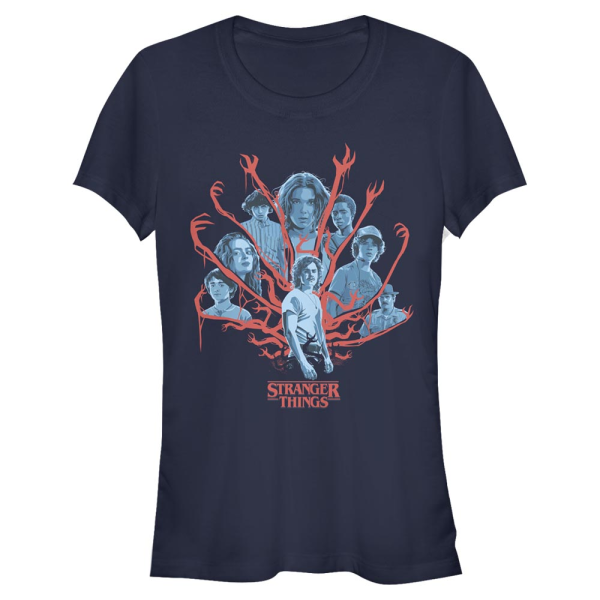 Netflix - Stranger Things - Skupina Tonal Gorgon - Women's T-Shirt - Navy - Front