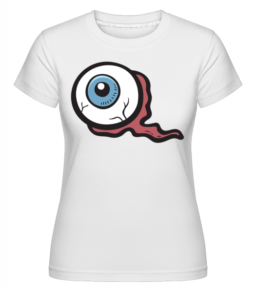 Nasty Eye -  Shirtinator Women's T-Shirt - White - Vorn