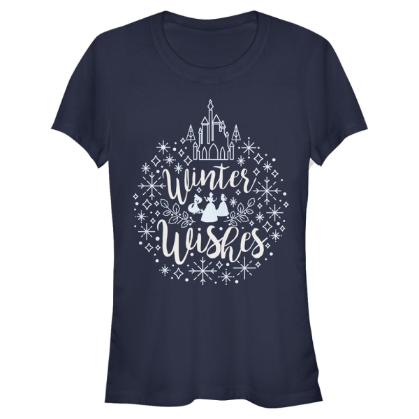 Disney Princesses - Skupina Winter Princess - Women's T-Shirt - Navy - Front