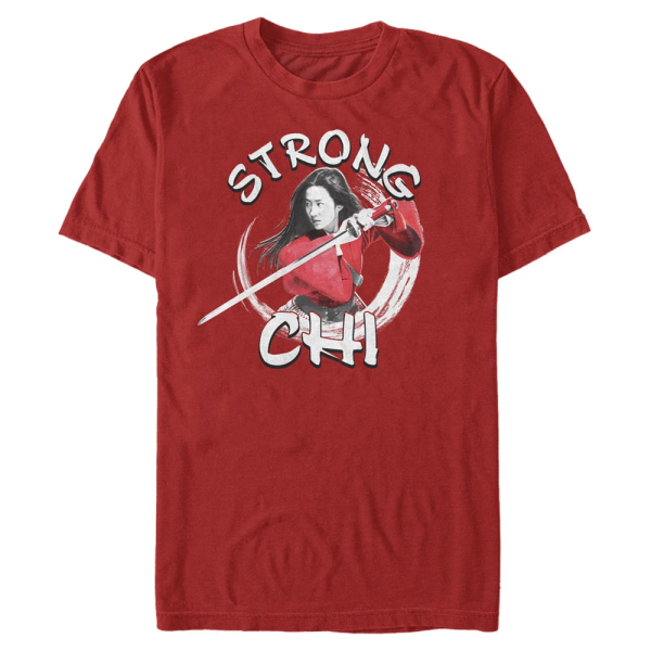 Disney - Mulan - Mulan Strong Chi - Men's T-Shirt - Red - Front