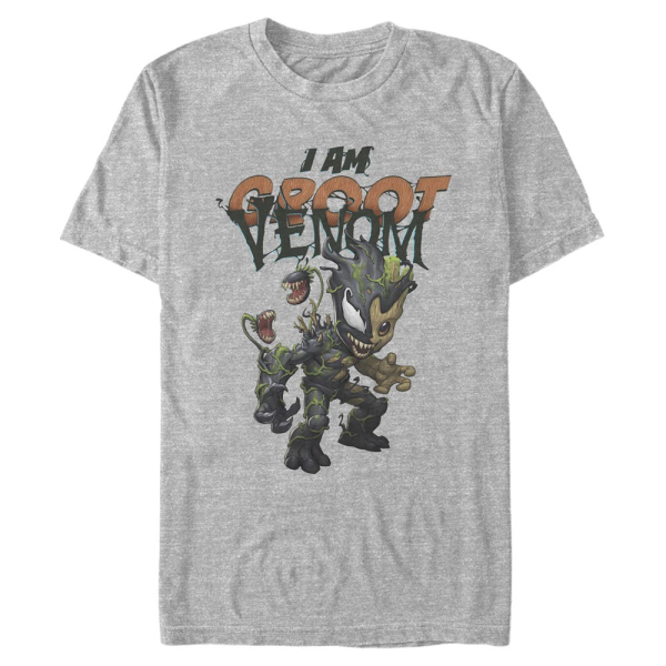Marvel - Groot I Am Venom - Men's T-Shirt - Heather grey - Front