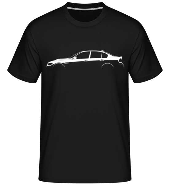 'BMW M3 E90' Silhouette -  Shirtinator Men's T-Shirt - Black - Front