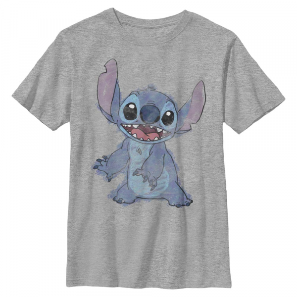 Disney Classics - Lilo & Stitch - Stitch Sketchy - Kids T-Shirt - Heather grey - Front