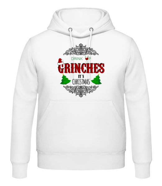 Drink up Grinches - Men's Hoodie - White - Front