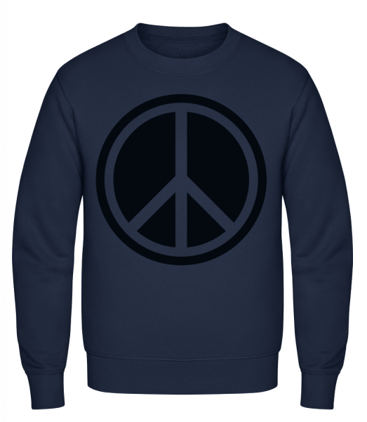 Peace Symbol - Classic Set-In Sweatshirt - Navy - Vorn