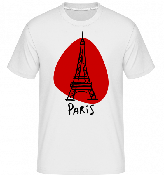 Paris Sign -  Shirtinator Men's T-Shirt - White - Vorn