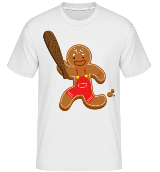 Gingerbread with whipped leg -  Shirtinator Men's T-Shirt - White - Front