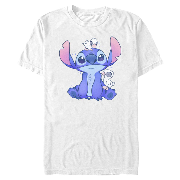 Disney Classics - Lilo & Stitch - Lilo & Stitch Cute Ducks - Men's T-Shirt - White - Front
