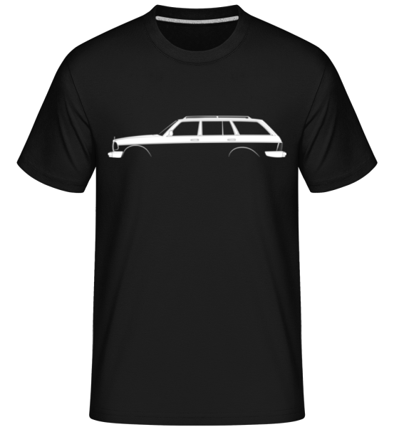 'Mercedes 300 TD (S123)' Silhouette -  Shirtinator Men's T-Shirt - Black - Front