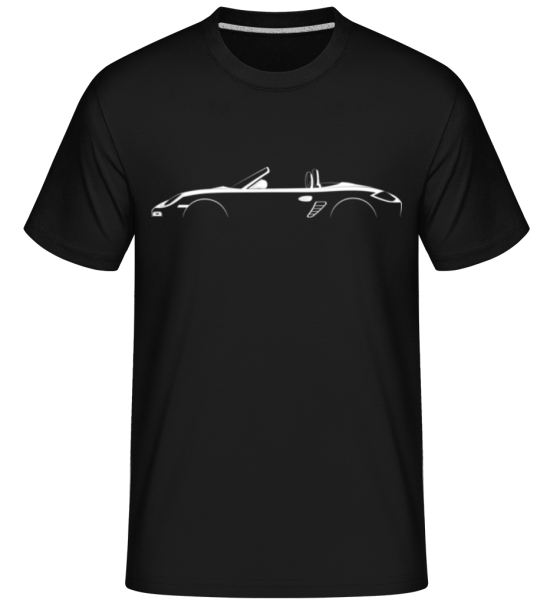 'Porsche Boxster (987)' Silhouette -  Shirtinator Men's T-Shirt - Black - Front