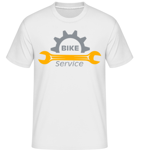 Bike Service -  Shirtinator Men's T-Shirt - White - Front