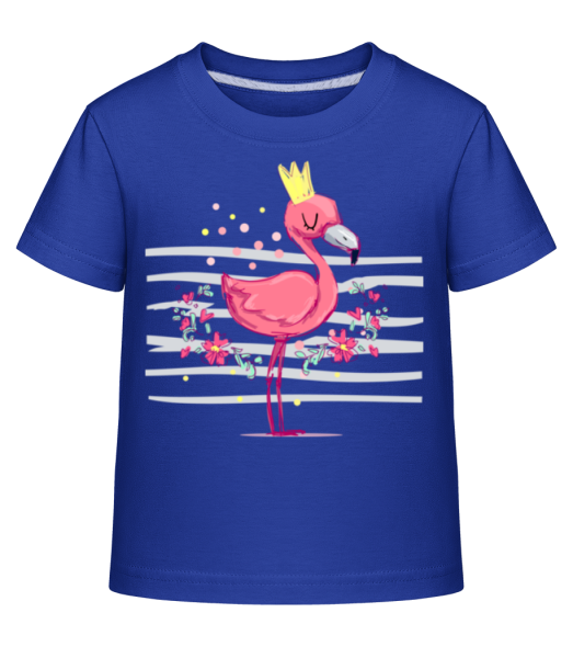 Royal Flamingo - Kid's Shirtinator T-Shirt - Royal blue - Front