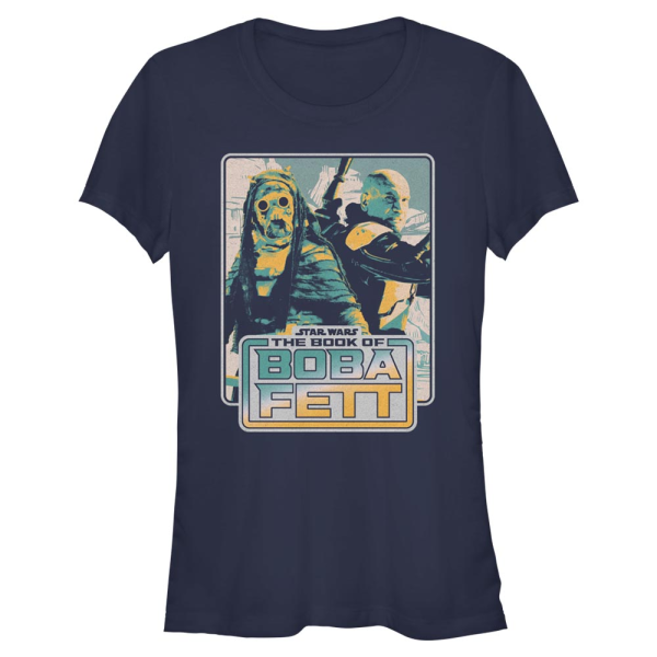 Star Wars - The Book of Boba Fett - Skupina No Jabba No Wonga - Women's T-Shirt - Navy - Front