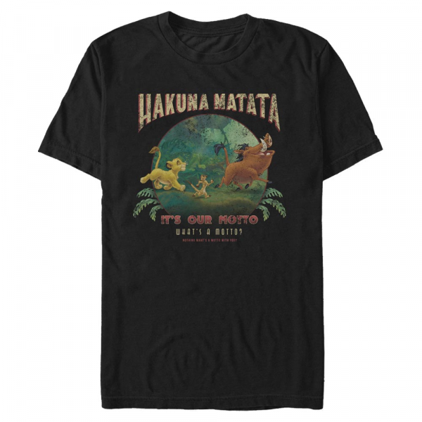 Disney - The Lion King - Skupina Tommy Matata - Men's T-Shirt - Black - Front
