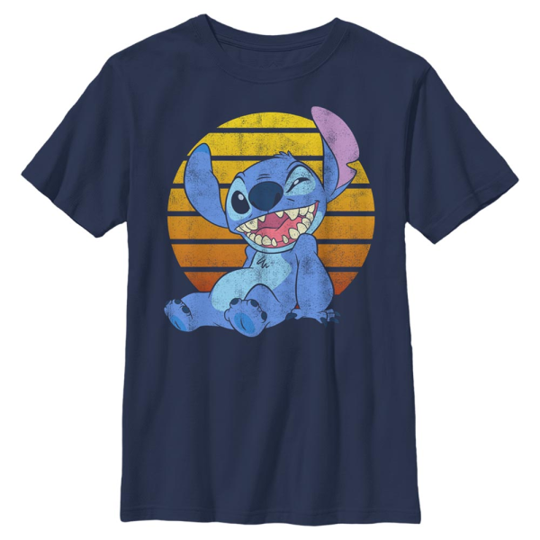 Disney Classics - Lilo & Stitch - Stitch Bright - Kids T-Shirt - Navy - Front