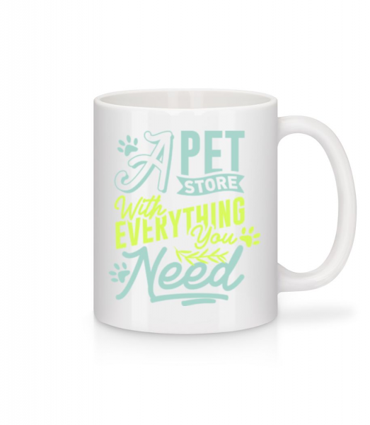 A Pet Store With Everything You Need - Mug - White - Front