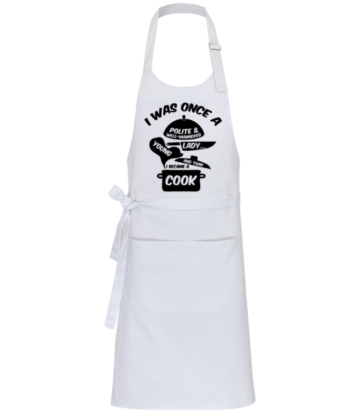 I Was A Young Cook - Professional Apron - White - Front