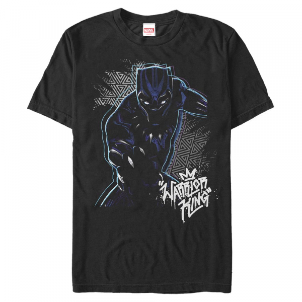 Marvel - Black Panther - Black Panther Warrior Prince - Men's T-Shirt - Black - Front