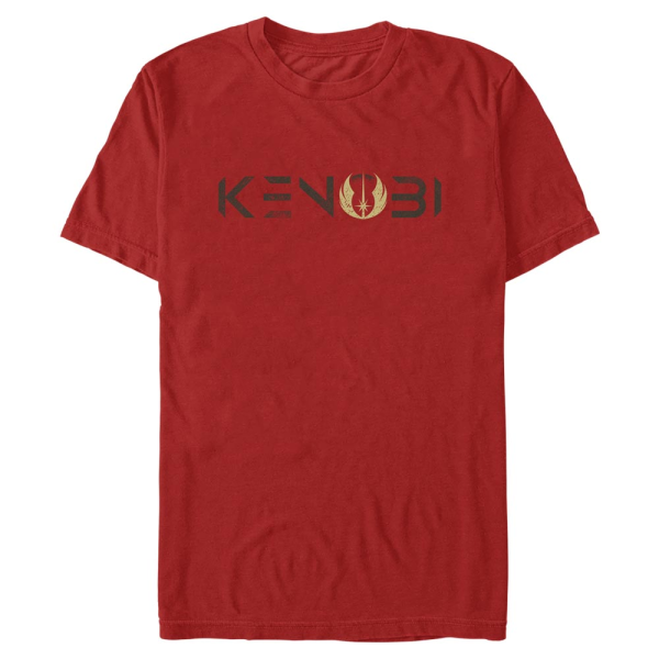 Star Wars - Obi-Wan Kenobi - Obi-Wan Kenobi Kenobi Logo - Men's T-Shirt - Red - Front