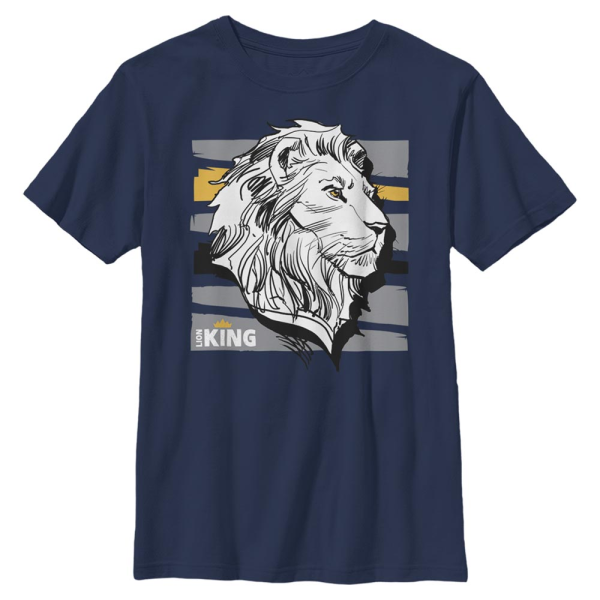 Disney - The Lion King - Mufasa King - Kids T-Shirt - Navy - Front