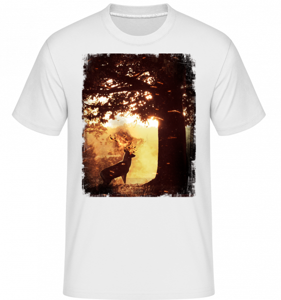Sun Deer -  Shirtinator Men's T-Shirt - White - Vorn